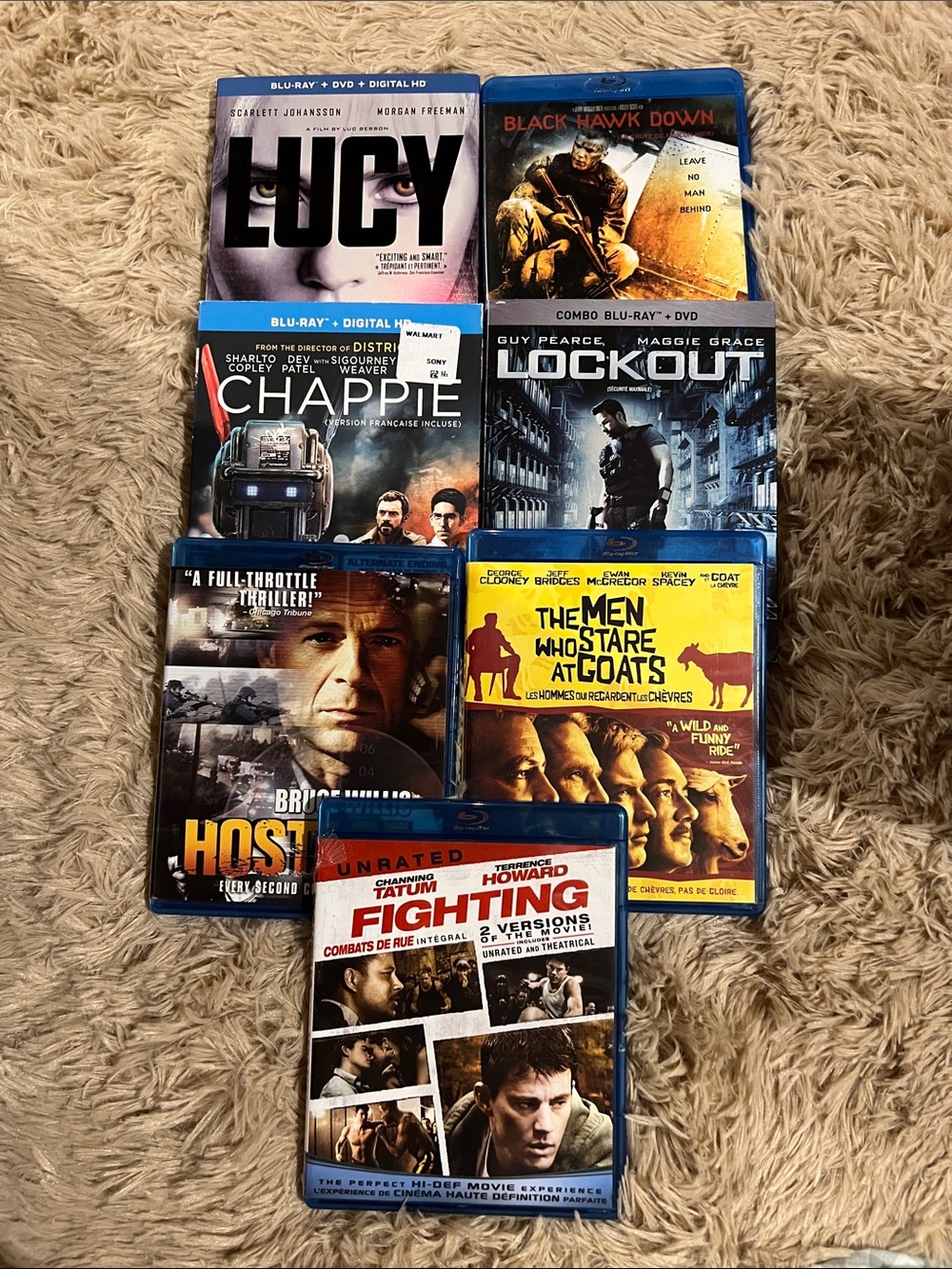 Assorted Blu-ray Movie Collection - x7 Films / mainly action